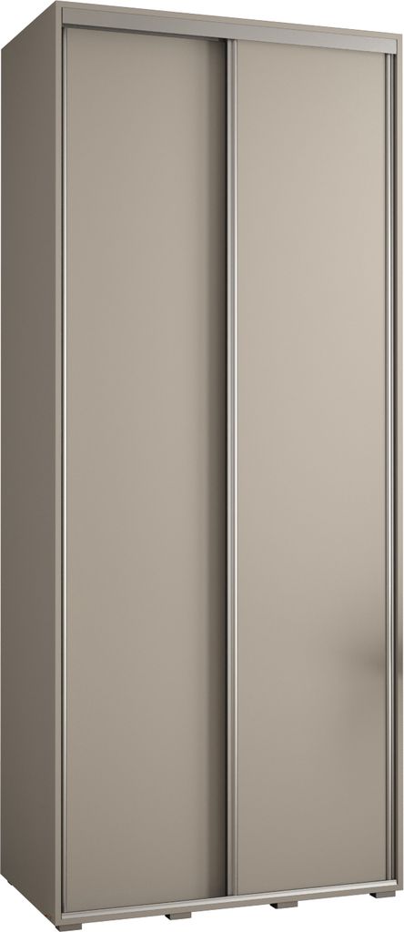 Kryspol Dakota 1 Schrank, zwei Türen - 235,2x100x60cm - Kaschmir Silber