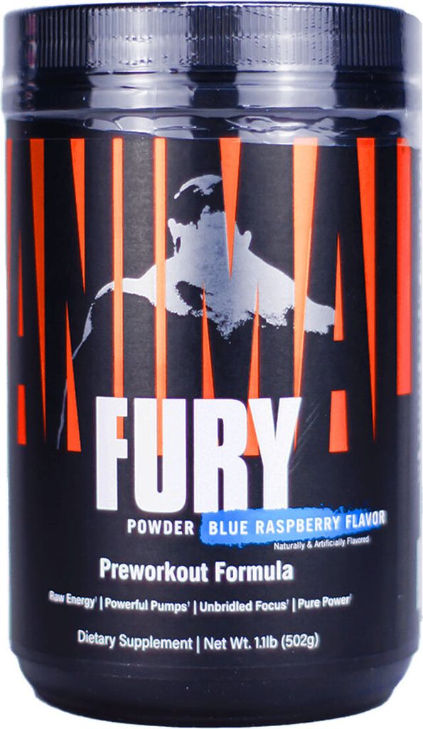 Universal Nutrition Animal Fury (30 serv) Blue Raspberry - Pre-Workout - Pre-Workout Booster