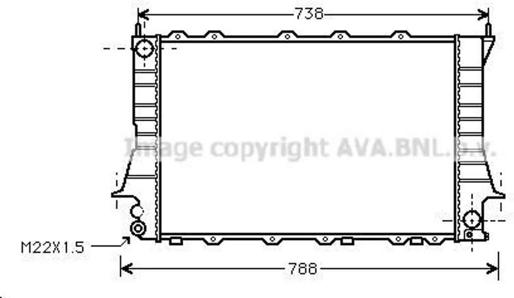 Radiateur Audi A6 (4A) PRASCO AIA2083 - Haute Dissipation Thermique