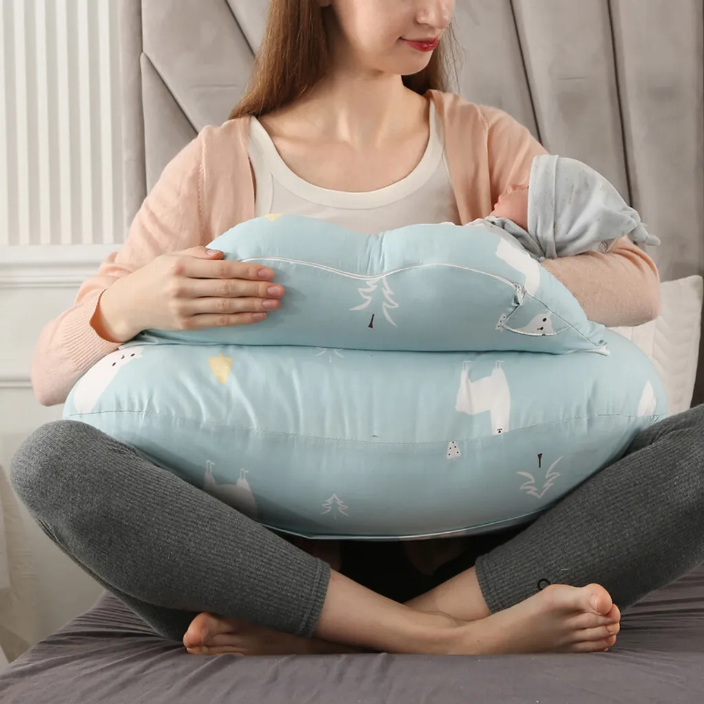 Coussin d'allaitement pour maman : confort dos et bras avec ceinture