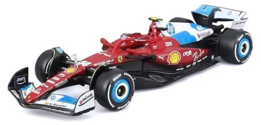 Bburago, Ferrari SF-25, Gran Premio di Miami 2025, Lewis Immagine del prodotto 