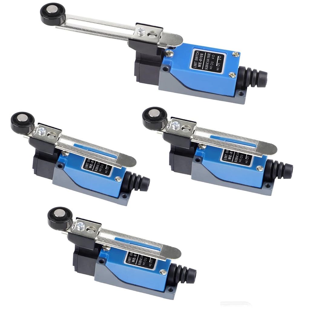4pcs ME-8108 Momentaner Endschalter Einstellbarer Rollenhebelarm NC-NO CNC-Fräser Laser Plasma Kompatibel mit Ar-duino