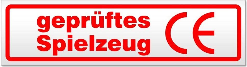 Kiwistar - Autoaufkleber - Rot - 60 x 16 cm - es Spielzeug - Hinweis Aufkleber Sticker für Auto, Kfz, Fahrrad, PKW, LKW
