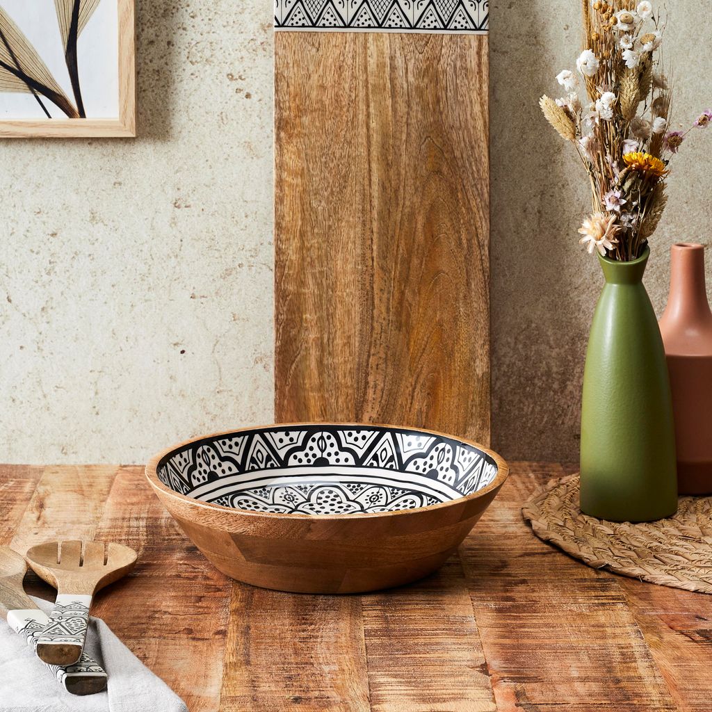 Saladier - HOME DECO FACTORY - Dune - Bois de Manguier - Image du produit 