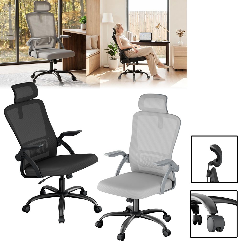 Chaise de bureau YARDIN, noire, ergonomique, avec Image du produit 