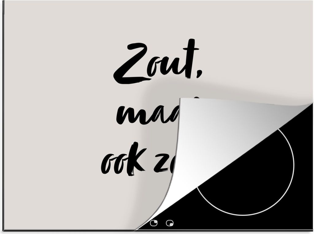 KitchenYeah© Herdabdeckplatte Salzig aber süß - Zitat - Produktbild 