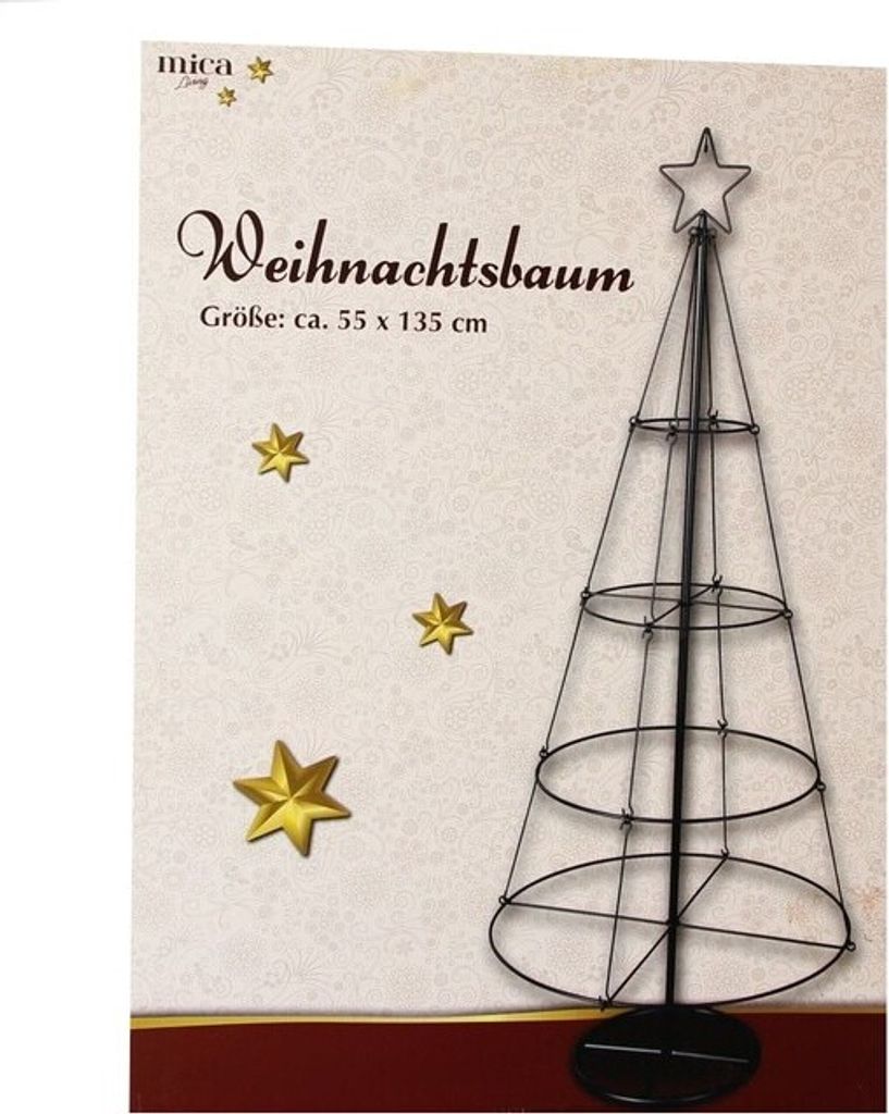 Weihnachtsbaum - schwarz - Maße ca. 55 x 135 cm