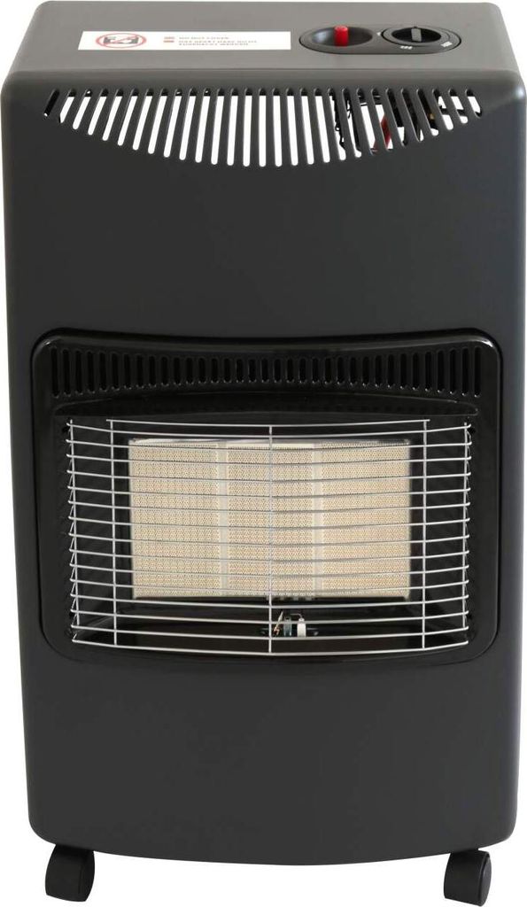 Infrarot Gasheizung 4,2 KW 3 Stufen anthrazit für 20-80m² Butan Propan Gas