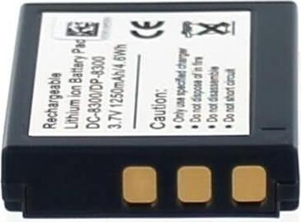 Akku für Maginon DC X Li-Ion 3,7 Volt 1000 mAh schwarz.