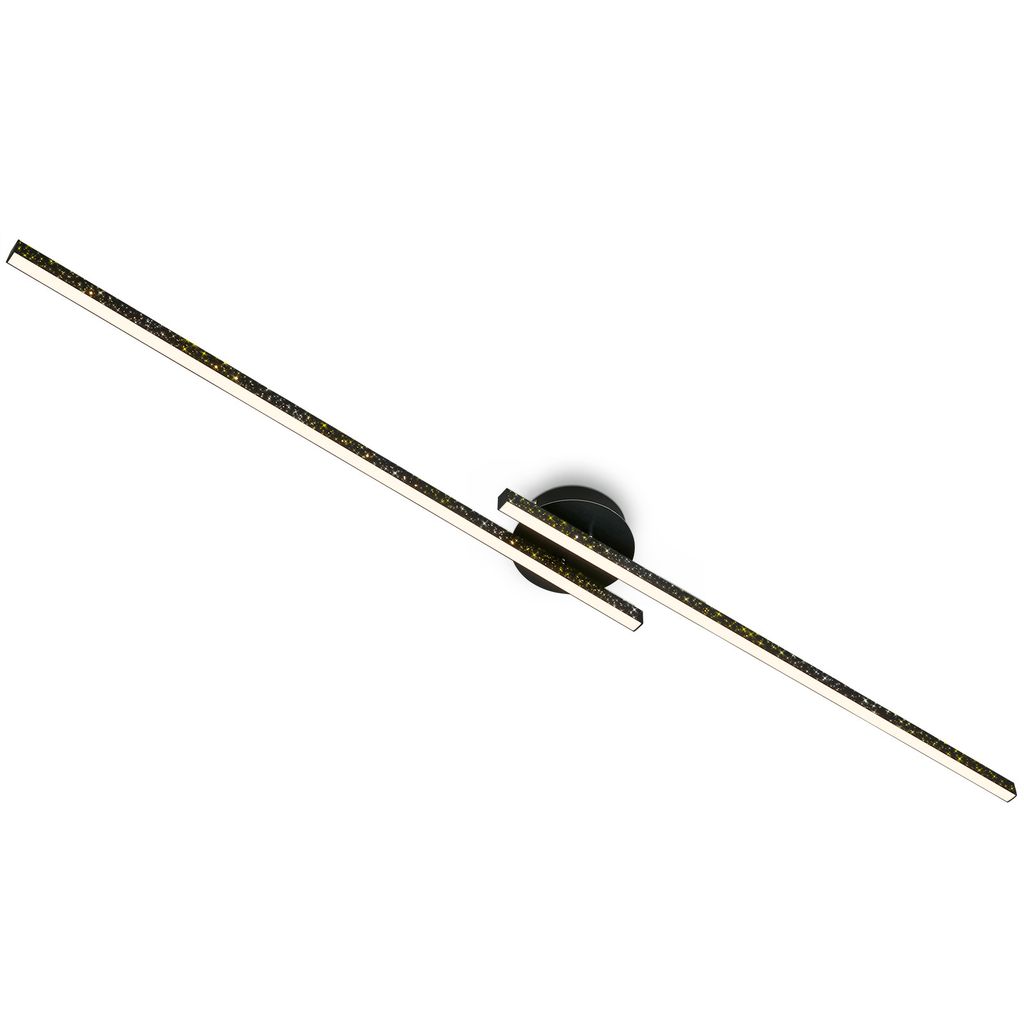 Di-Ka LED Wand- & Deckenleuchte Rey schwarz 135 x 14cm Produktbild 