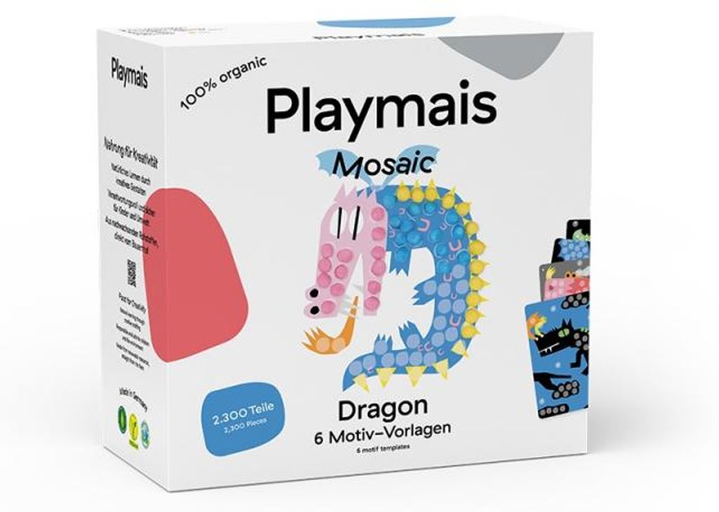 PlayMais Mosaik Bastelset Drache - kreatives Spielzeug