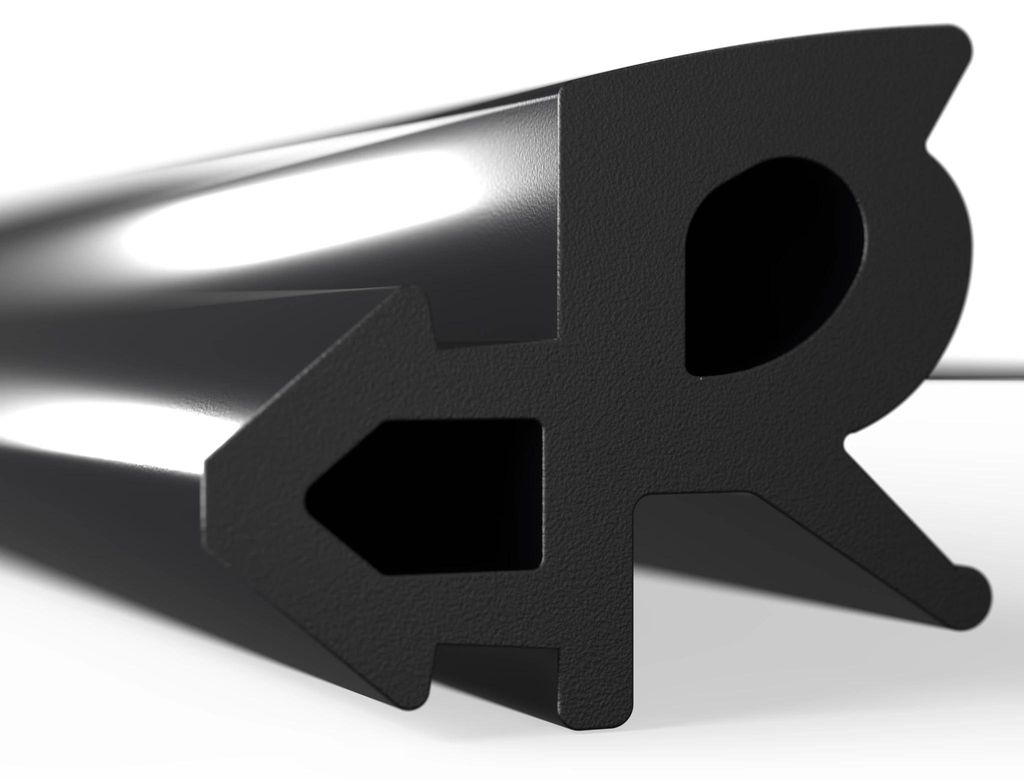 Uszczelka do okien Rehau rama Czarna KR12 s1387f 1m Zdjęcie produktu 