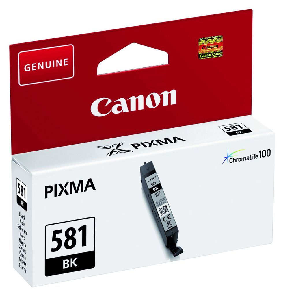 Canon CLI-581BK Schwarz Tintentank, Schwarz, Tinte auf Produktbild 