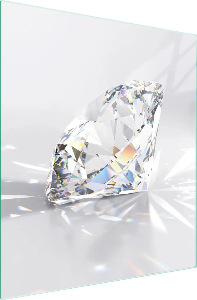 Copripiano Induzione Vetro 45x52 Diamante - Tagliere Multifunzione