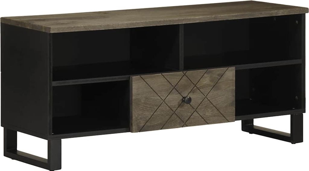 TV-Schrank 100x33x46 cm Massivholz Mango