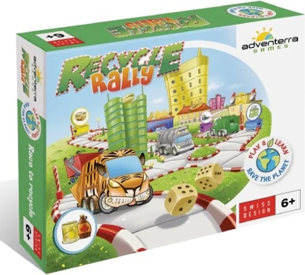 Recycle Rally Adventerra : Jeu de société écologique en carton recyclé
