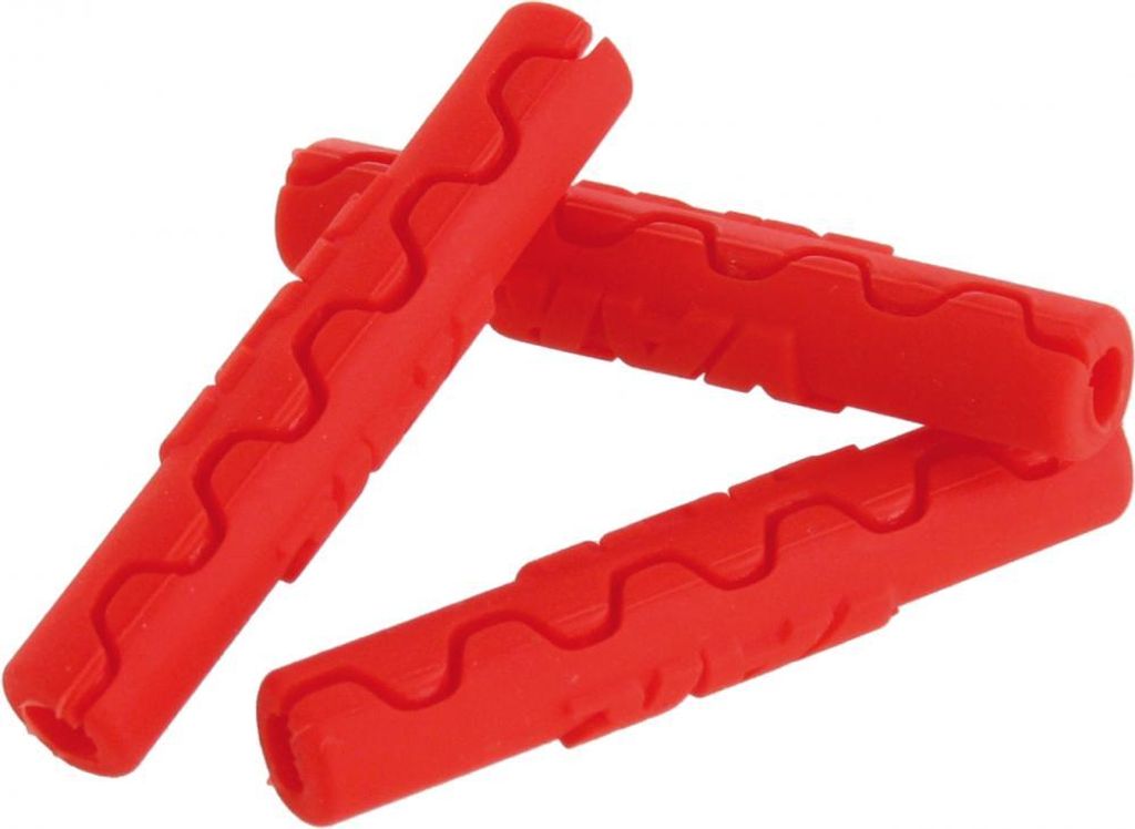 VAR 50 Stk. Rahmenschutz 4 mm Rot - Schutzkappen für Schaltaußenhüllen