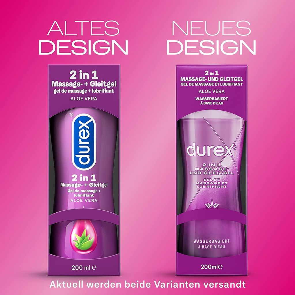 Durex Play 2in1 Massage- & Gleitgel Aloe Vera 200ml