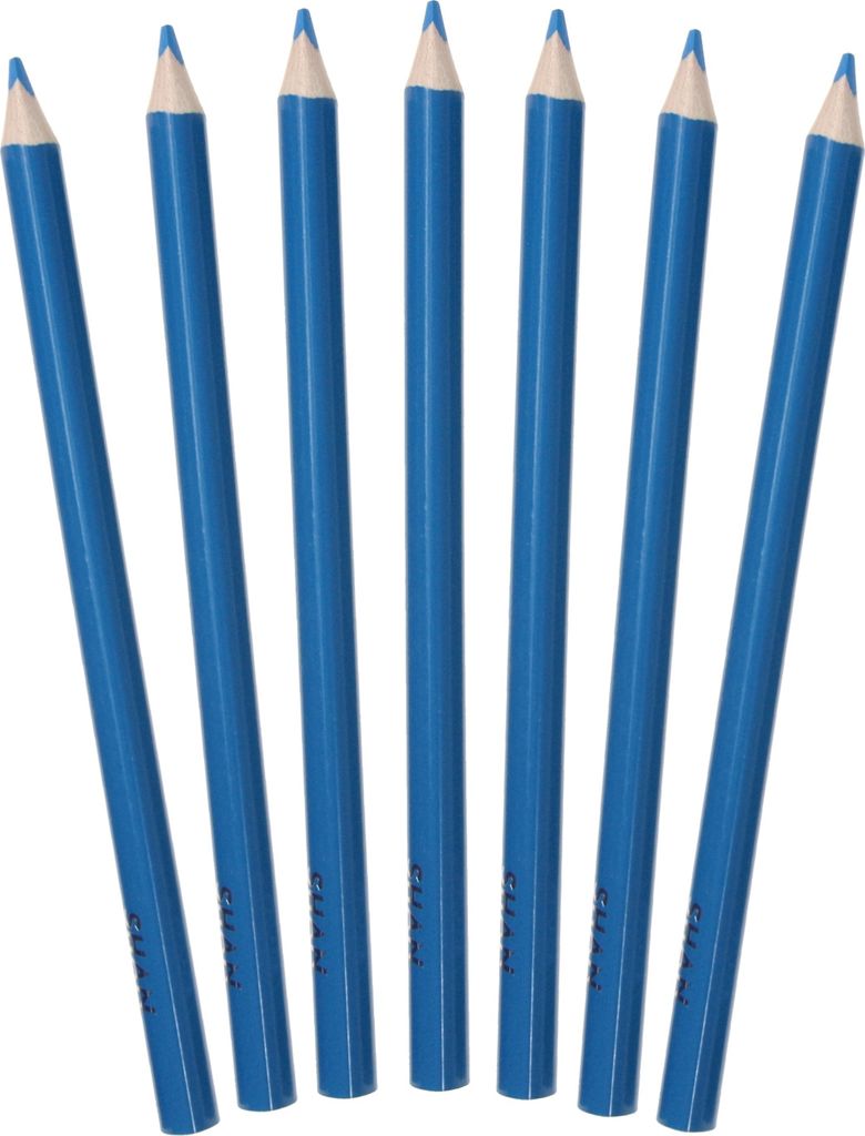 Dreieckige dicke Jumbo-Bleistiftkreiden Shan Blue light 12 Produktbild 
