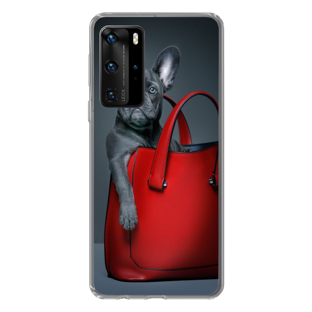 MuchoWow Handyhülle Schutzhülle Hülle für Huawei P40 Pro Hund - Lustig - Tasche - Kinder - Jungen - Mädchen - Kinder Silikon Softcase Handy ...