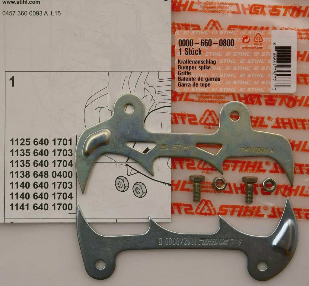 Stihl 00006600800 Original Satz Krallenanschlag Produktbild 