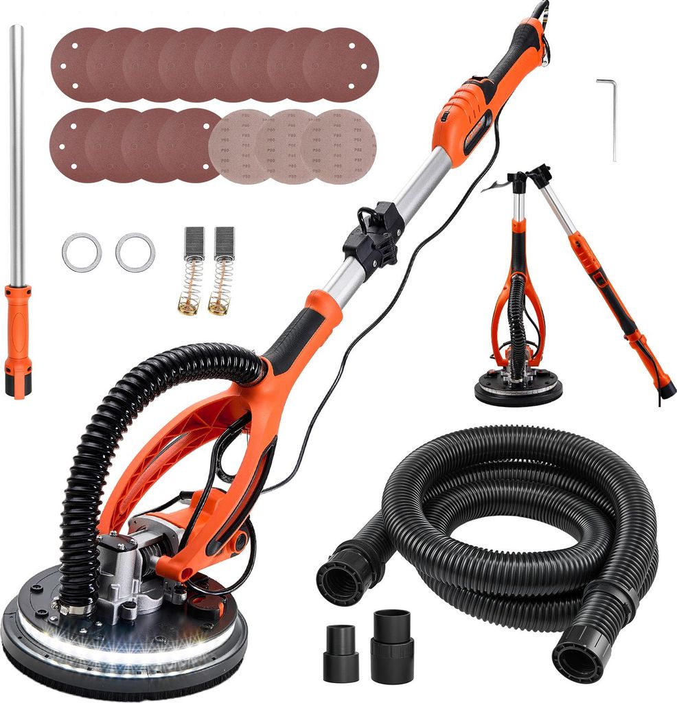 VEVOR Trockenbauschleifer 850 W, Deckenschleifer mit 255 mm Produktbild 