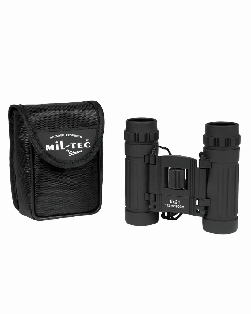 Jumelles compactes noires 8X21 Parabellum 50156 pour randonnée