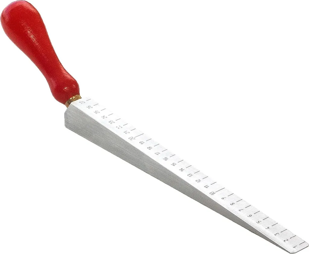 Jauge de mesure d'épaisseur Rabo 0,5-27mm en alliage et bois noble