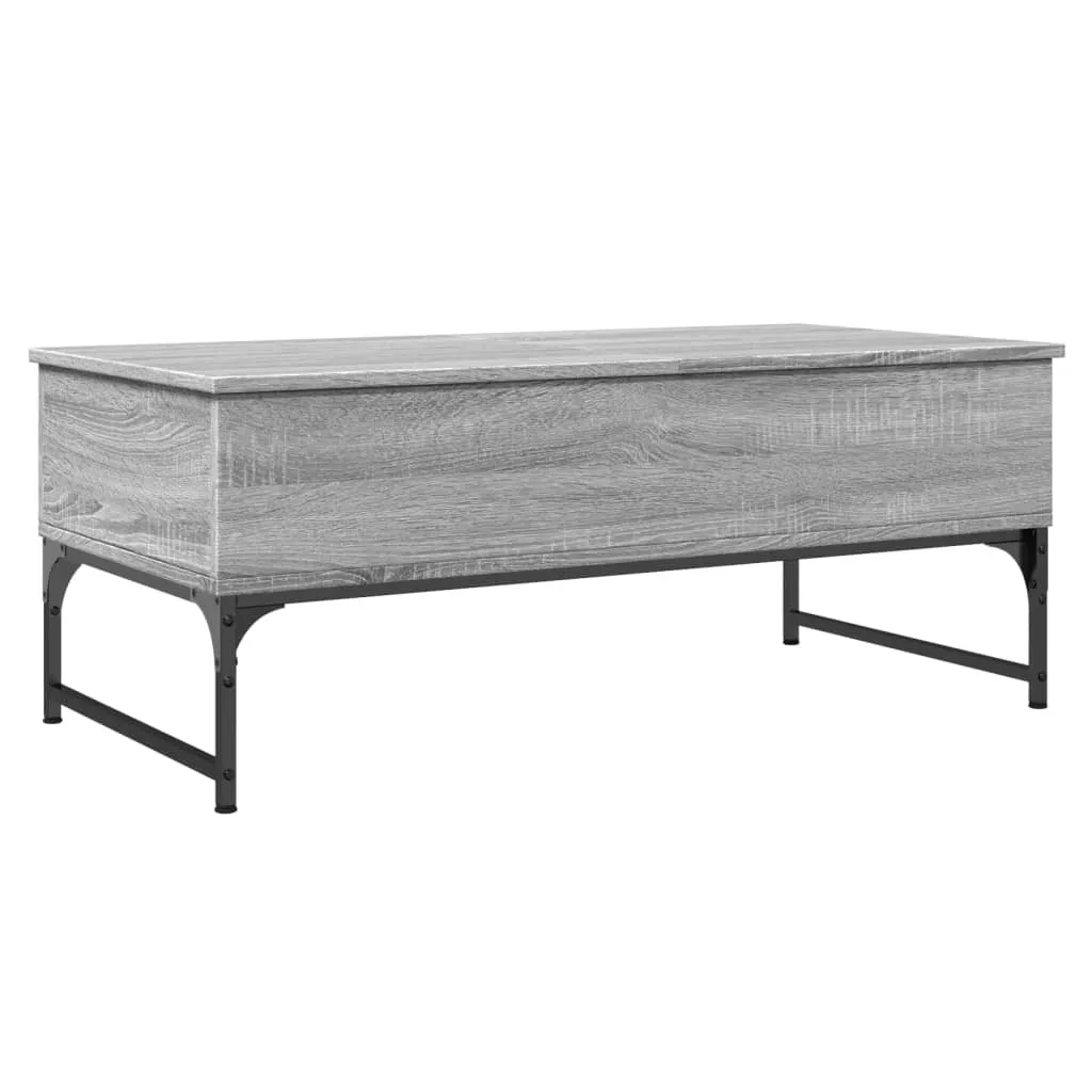 Tavolino Basso Grigio Sonoma 100x50x40 cm - Robusto e Antimacchia