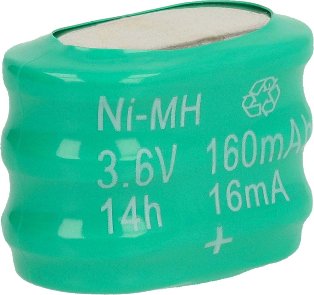 vhbw NiMH Ersatz Knopfzellen-Akku (150 mAh, 3,6 V, NiMH)