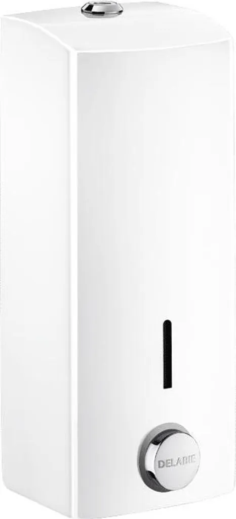 Distributeur savon anti-goutte Delabie 1L blanc inox ultra robuste