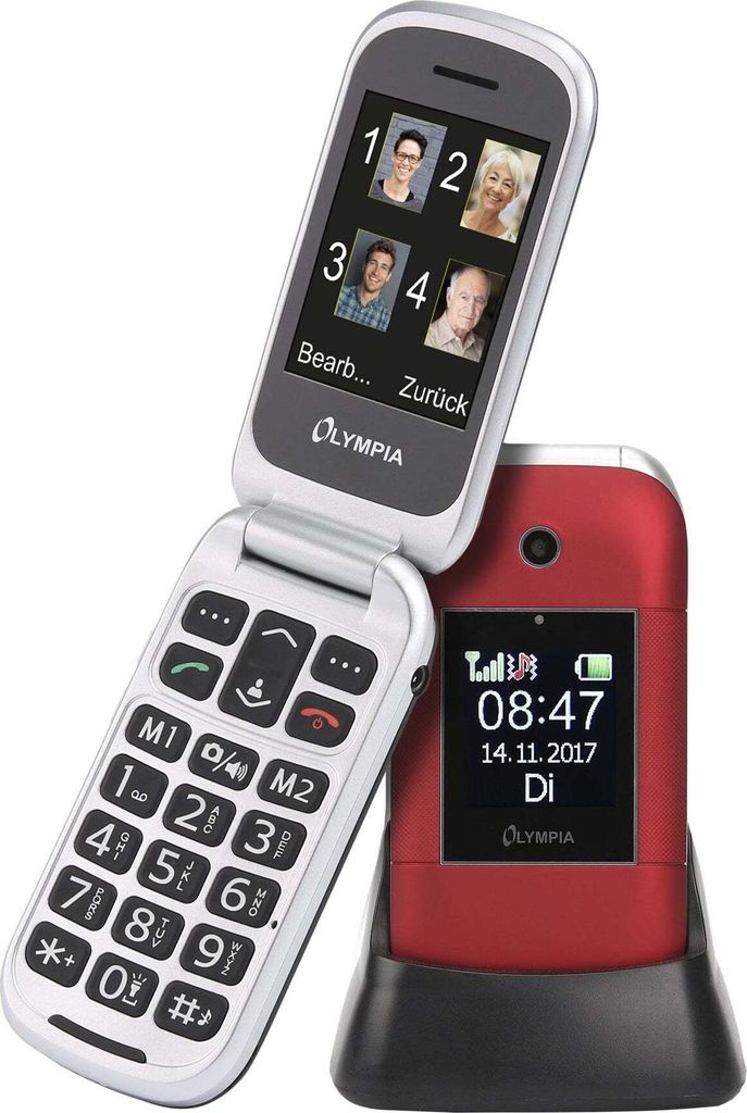 Olympia Janus 6,1 cm (2,4") 90 g Rotes Fotohandy Produktbild