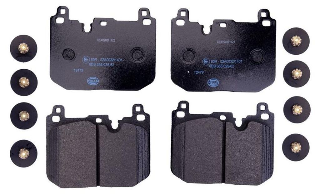 Bremsbelagsatz Scheiben mit Verschleißwarnanzeige 15 mm HELLA für u.a. MINI MINI