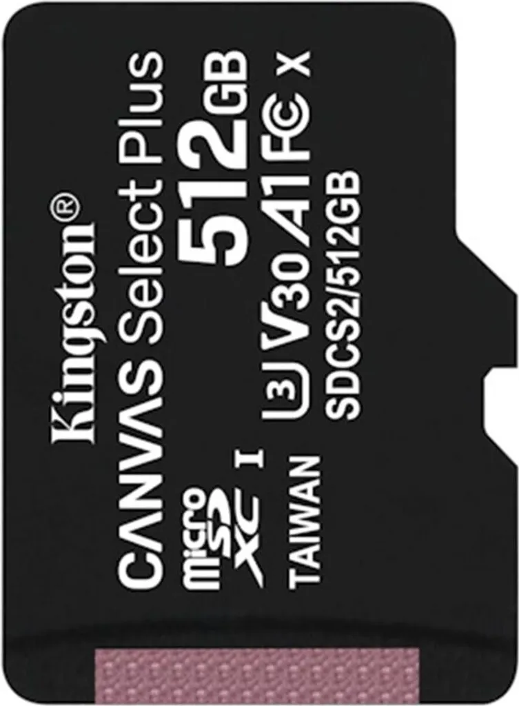 Carte Mémoire Kingston 512 Go pour Smartphone et Tablette Android