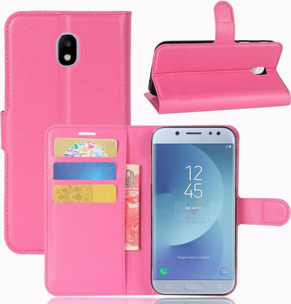Samsung Galaxy J3 (2017) Hülle - Coverup Klapphülle - Rosa