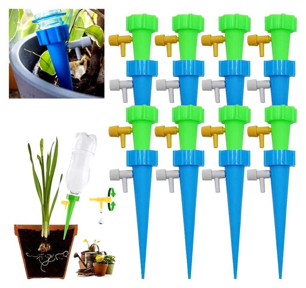 Automatische Bewässerung 15x - Ideal für den Urlaub - Bewässerungssysteme für Pflanzen - Garten, Balkon – Tropfbewässerungssystem für Zimme...