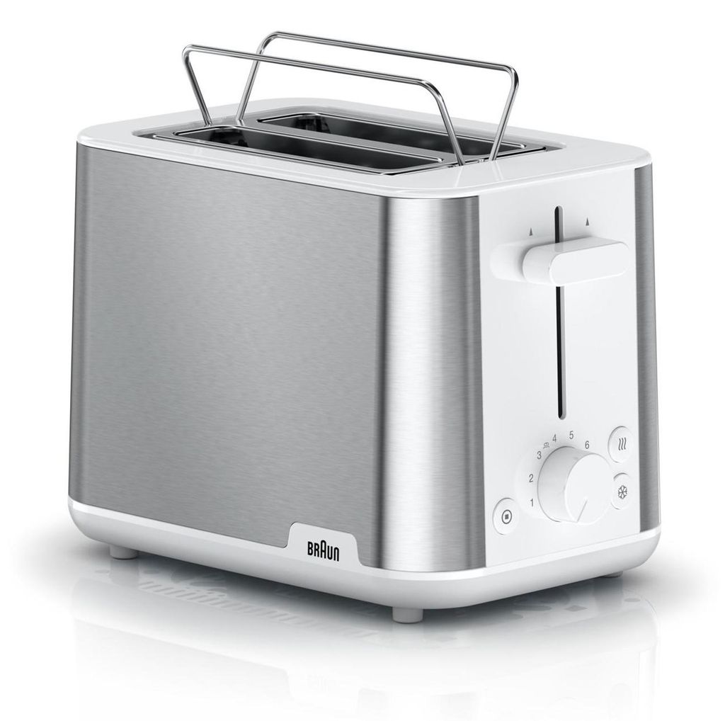 Braun HT 1510, 2 kaw., Stal nierdzewna, Biały, Plastik, Zdjęcie produktu 