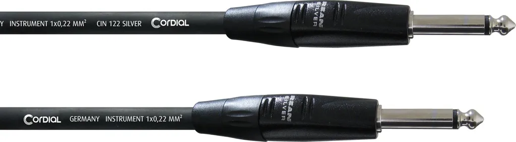 Cordial CII 3 PP 3m - Cavo Jack Mono 6.35mm per Strumenti Nero
