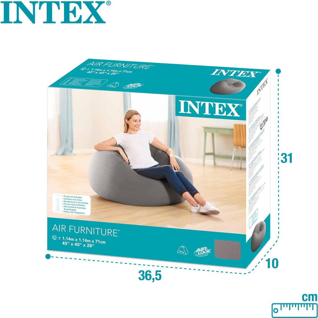 Intex Beanless Bag Chair Inflating Furniture - Bean Bag - Zdjęcie produktu 18