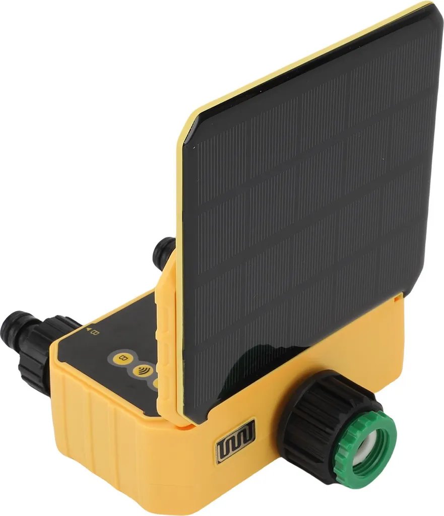 Programmateur d'arrosage automatique WiFi double zone à énergie solaire