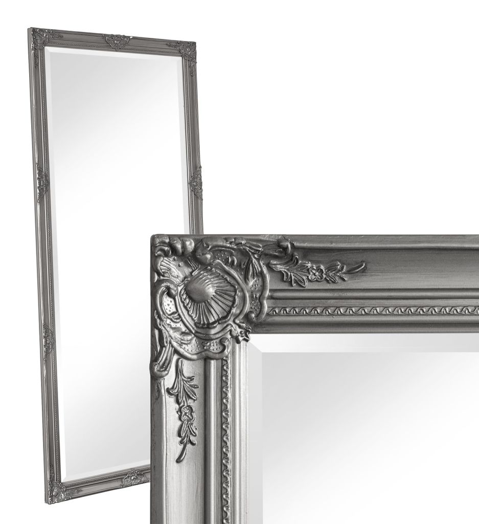 LC Home Wandspiegel Barock Spiegel Silber ca. 180x80 cm Produktbild 