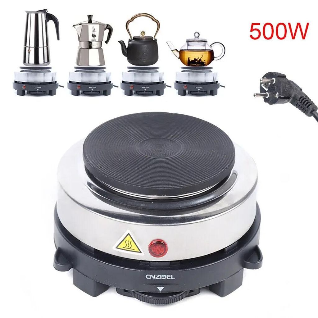 Elektrische Mini-Kochplatte 500W für Camping
