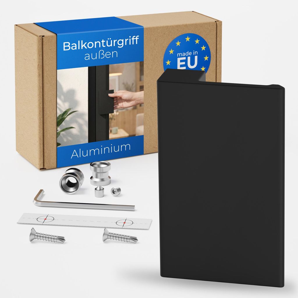 ERGO line Premium Aluminium Balkontürgriff Außen KUBO Produktbild 