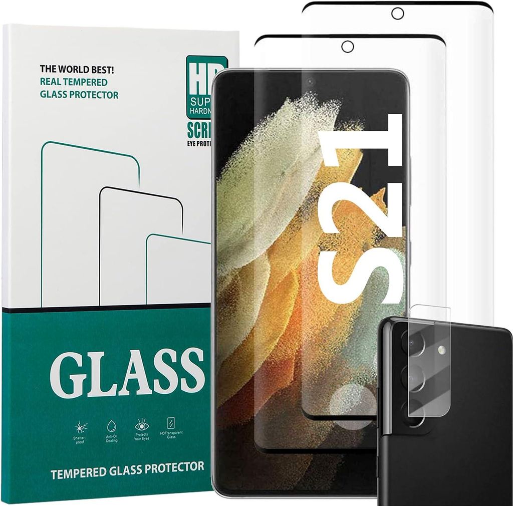 2x tvrdené sklo pre Samsung Galaxy S21 5G s čiernym rámikom Obrázok produktu 