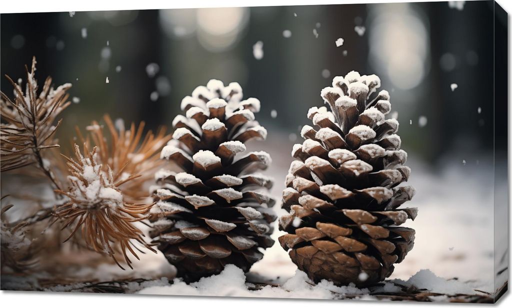 Bild 100x60cm Winterliche Symmetrie