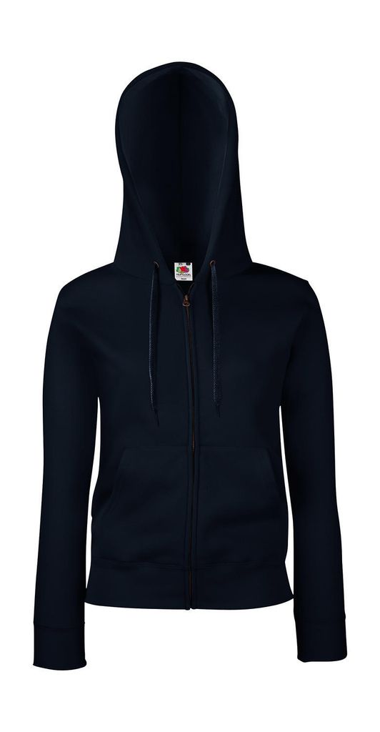 Fruit of the Loom Damen Premium Sweat Jacke Kapuzenpullover Hoodie, Größe:S (10), Farbe:Deep Navy