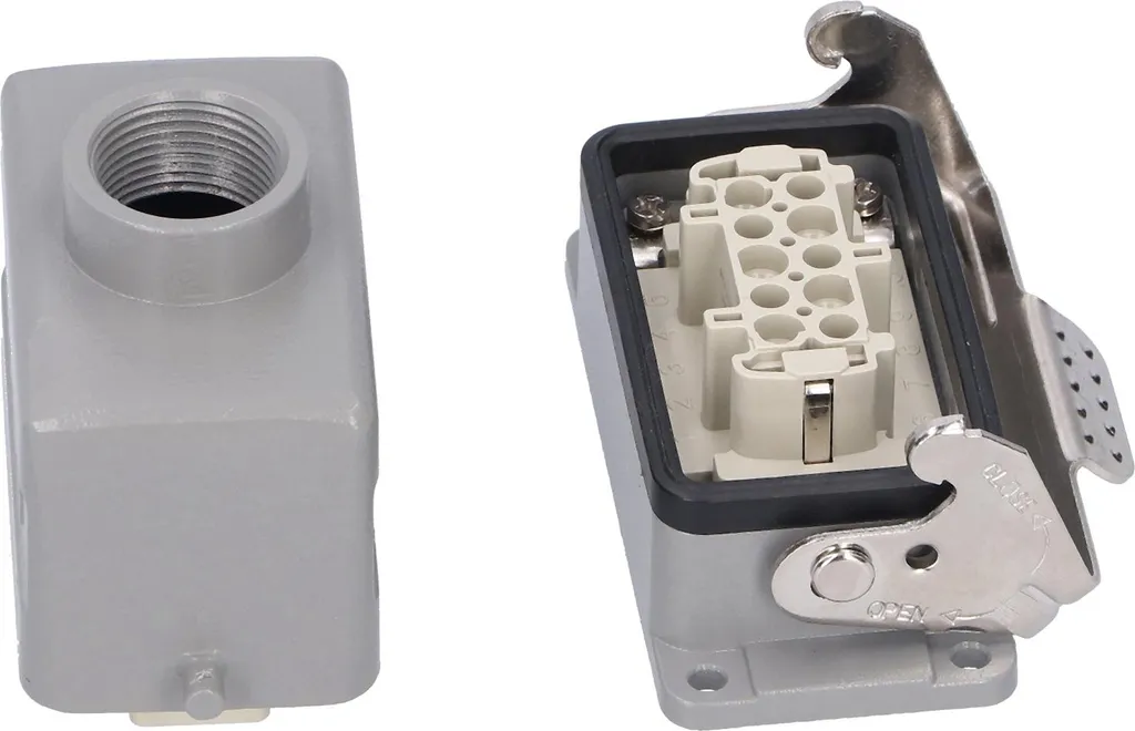 Connecteur 10 broches à bouton unique robuste pour usage industriel - 5