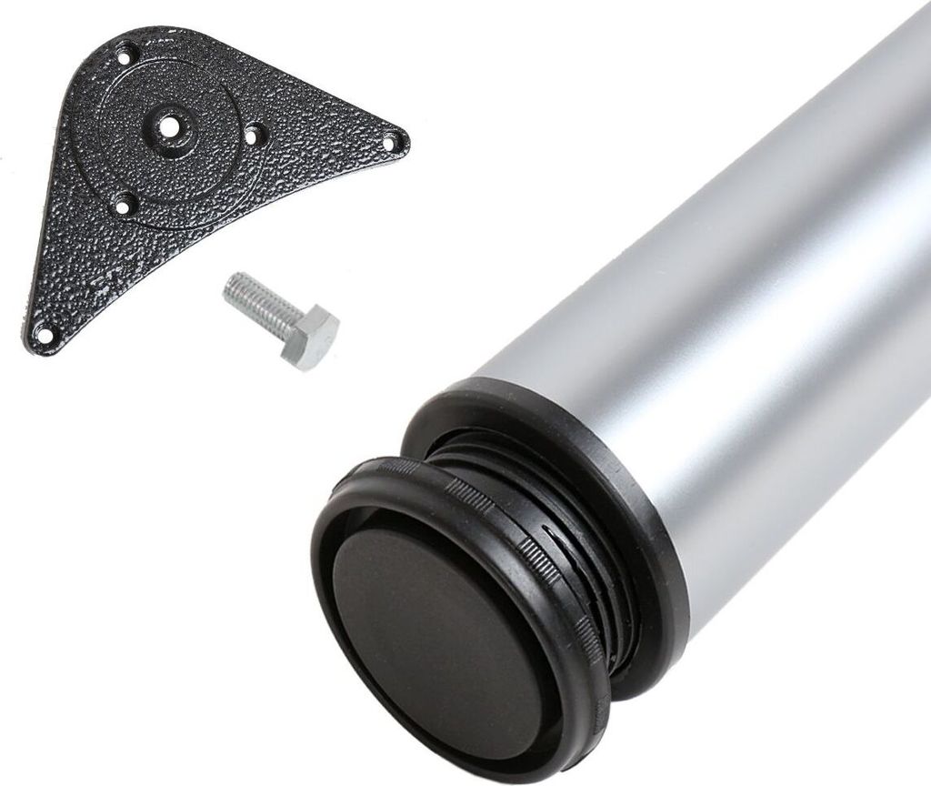 4er Set Tischstützen Chrom matt ø 60 mm Höhe 820 mm Produktbild 