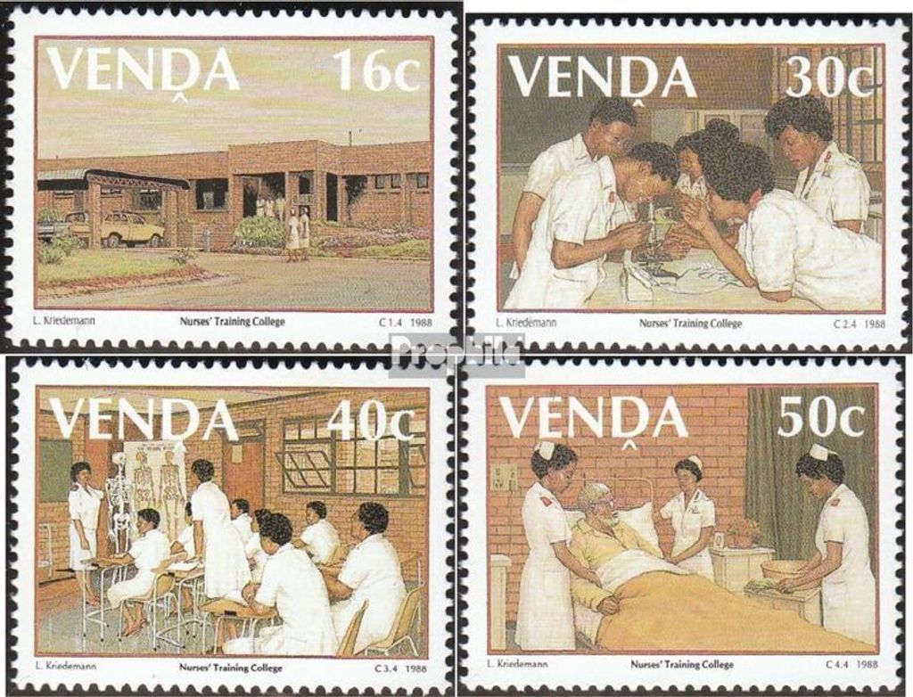 Briefmarken Südafrika - Venda 1988 Mi 175-178 (kompl.Ausg.) FDC Schwesternschule