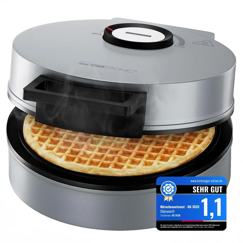 Machine à Croissants Antiadhésive 1200W - Brunissage Réglable Clatronic